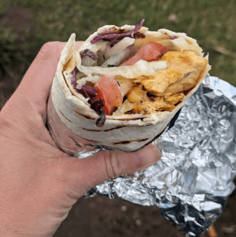 Tasty Wraps served at TKH Fish Bar in North Berwick